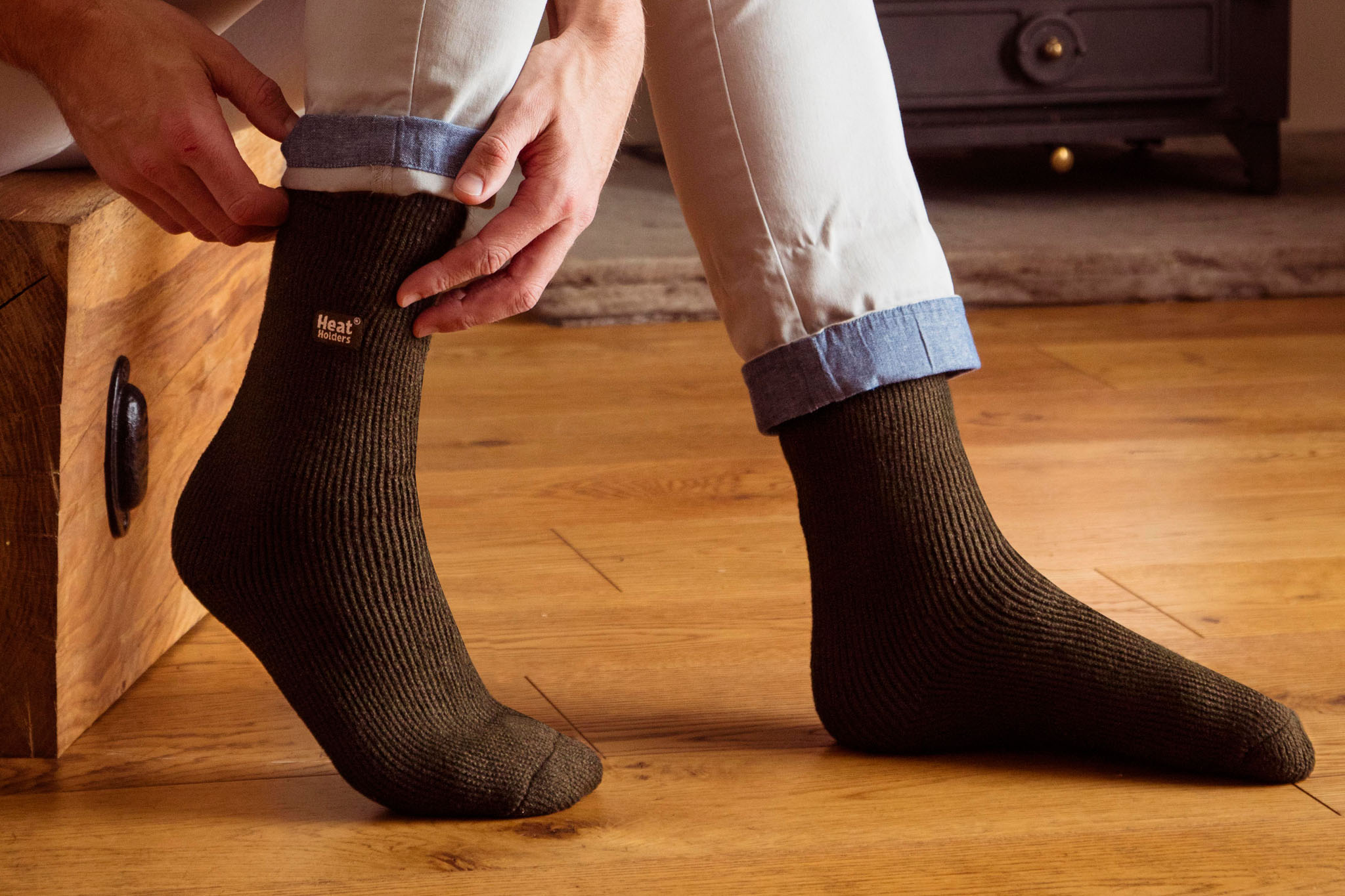 Men's Solid Style Thermal Socks