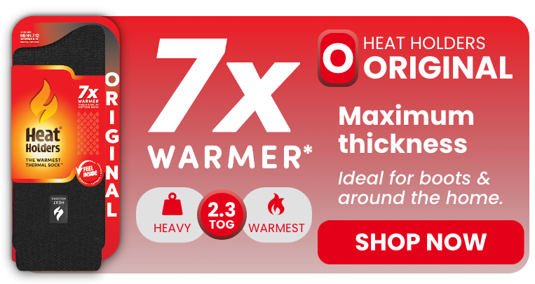 Heat Holders 2.3 Tog Original Thick Thermal Socks in Plain Colours