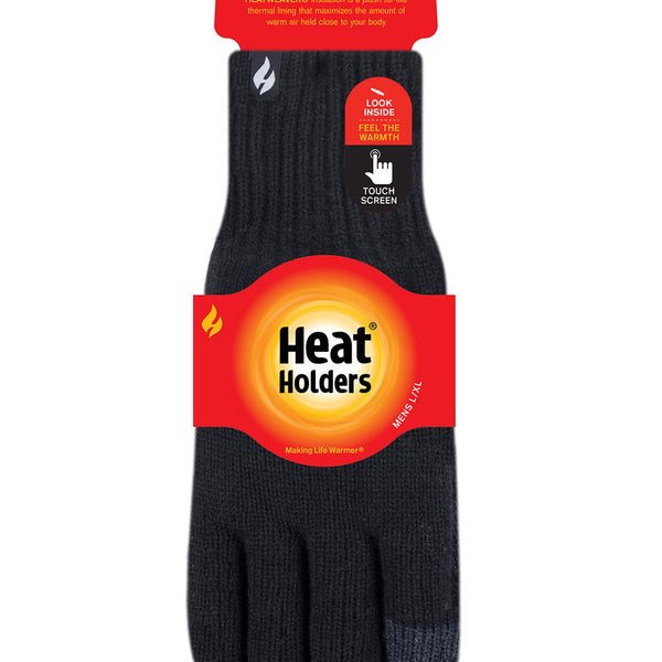 Mens Fingerless Gloves - Black – Heat Holders