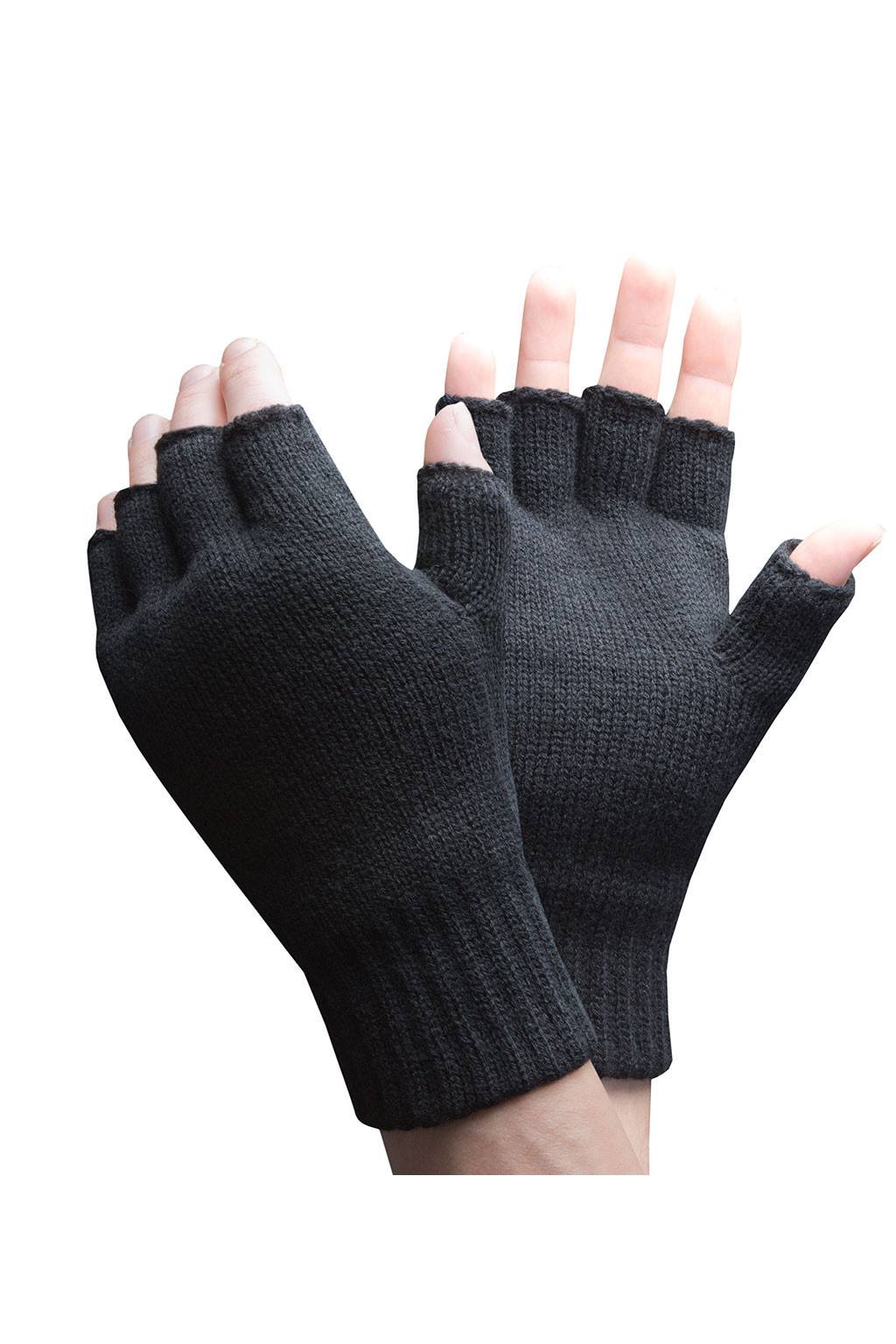 Men's Comfort Zone Fingerless Glove with Reflective Piping on Handback