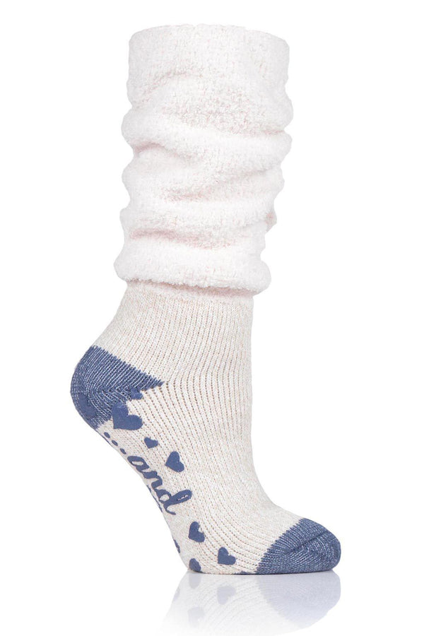 Non-slip Floor Socks, Hospital Socks With Grips , Winter Warm Women Grip  Socks,Women Slipper Socks, Indoor Wood Floor Socks, Travel Socks,Christmas  Gifts For Family and Friends(1Pairs )